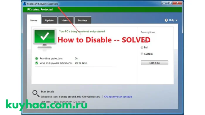Microsoft Security Essentials 